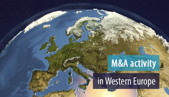 M&A activity in Western Europe to see moderate decrease