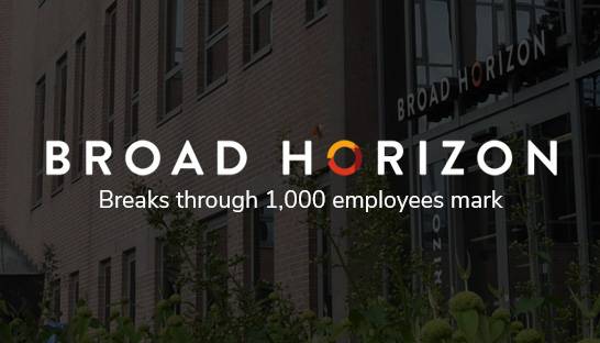 Broad Horizon hits 1,000 employees milestone following deal