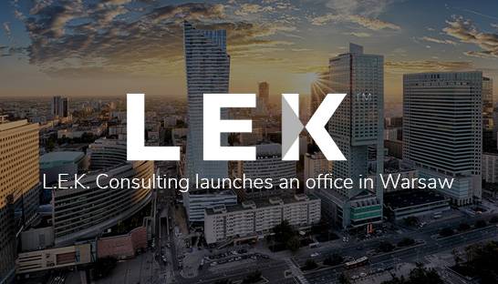 L.E.K. Consulting expands CEE presence with new Warsaw office