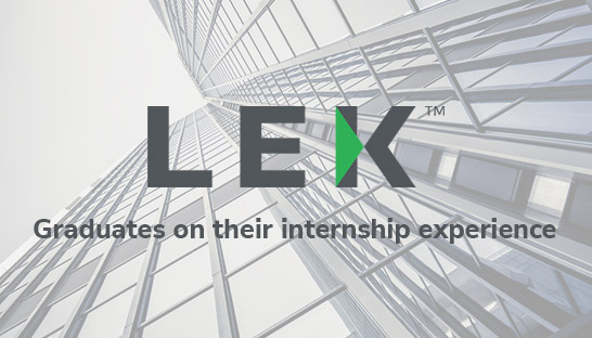Working at L.E.K. Consulting: Graduates on their internship experience
