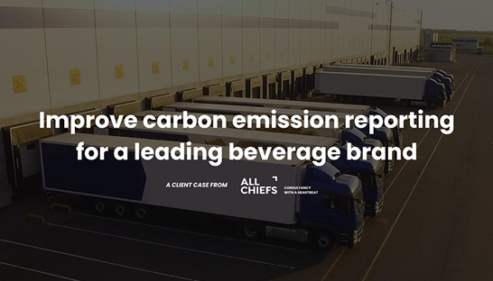 AllChiefs supports global beverage group enhance grip on logistics emissions