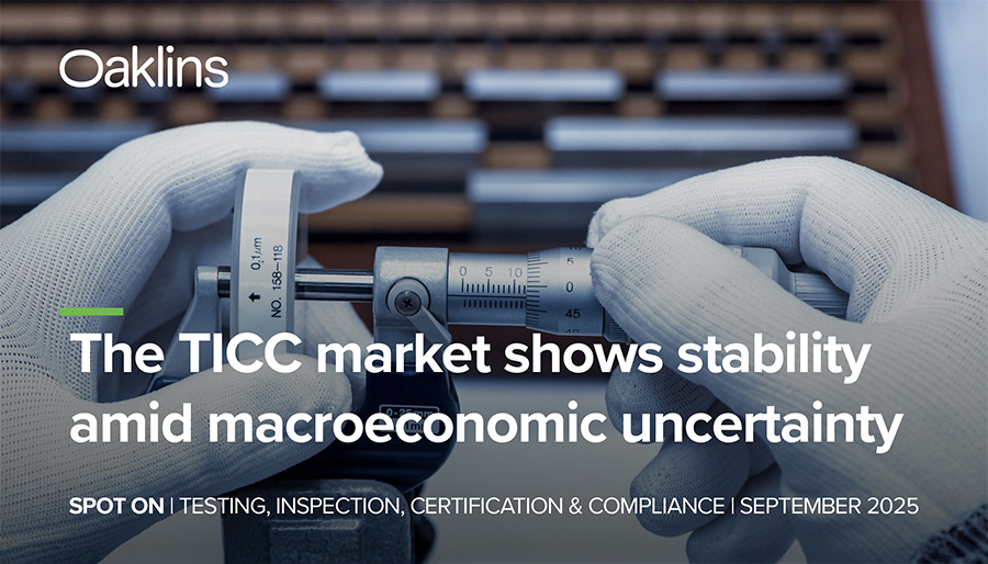 Healthy M&A momentum in the Testing, Inspection & Certification sector
